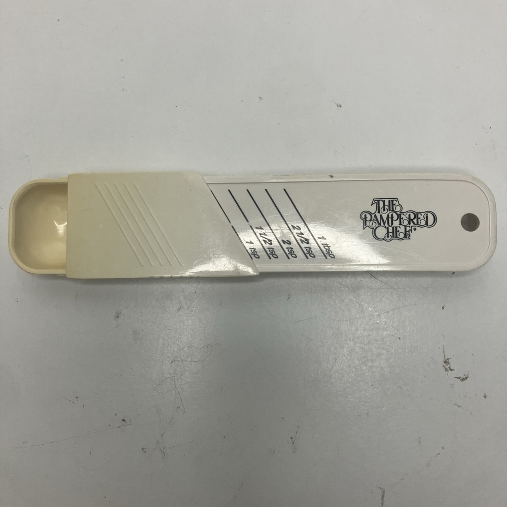 Vintage Pampered Chef Adjustable 1 TSP - 1 TBSP Measuring Sliding Spoon